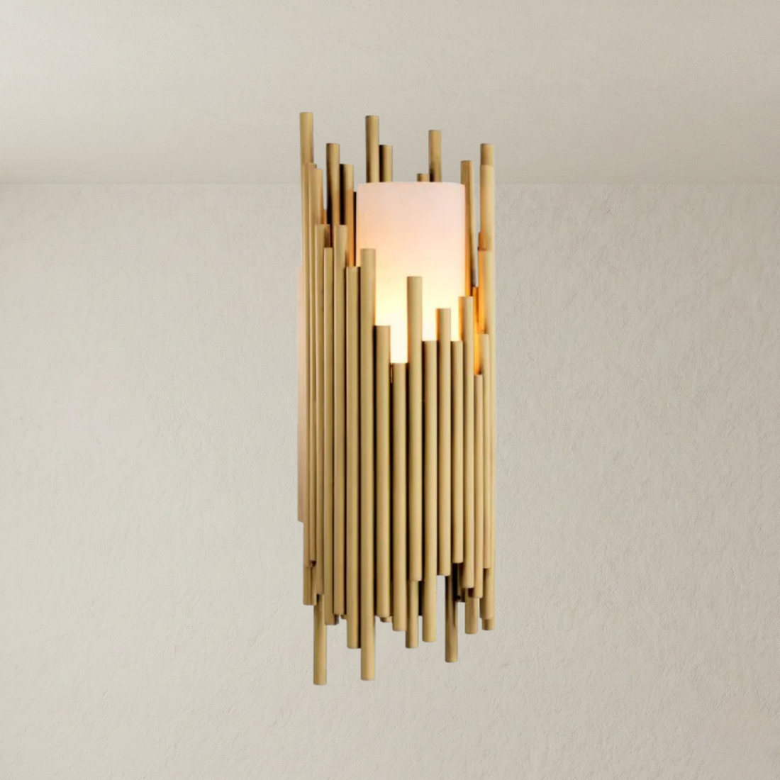 Montavo Linear Brass Wall Sconce