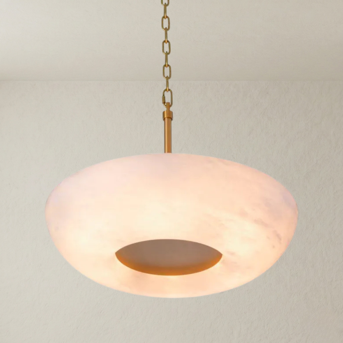 Tavira Round Alabaster Pendant Light